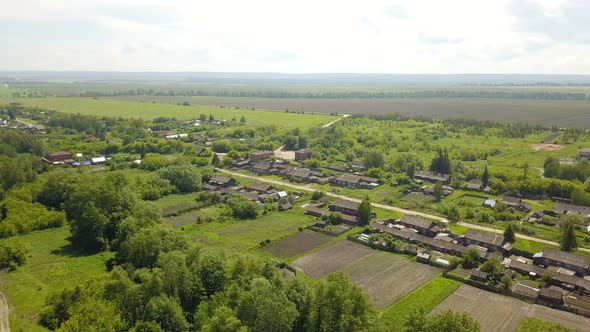 Countryside Village From Above