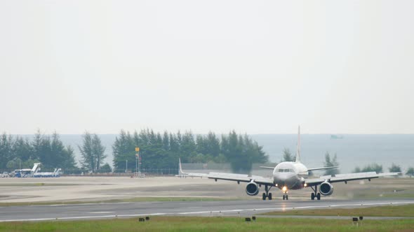 Airliner Brakes After Landing
