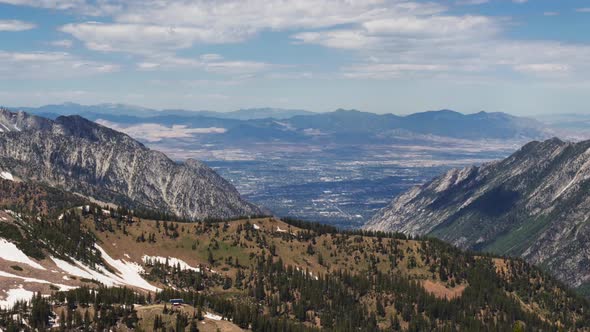 Salt Lake Valley Seen from Little Cottonwood Canyon