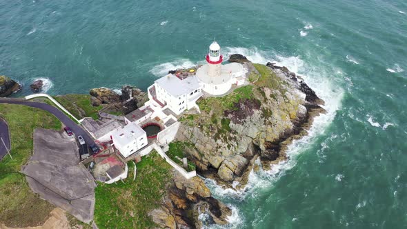 Aerial View of Baily Lighthouse, Howth North Dublin