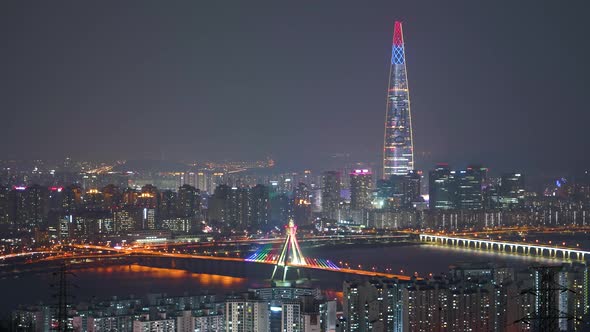 Seoul City Night View