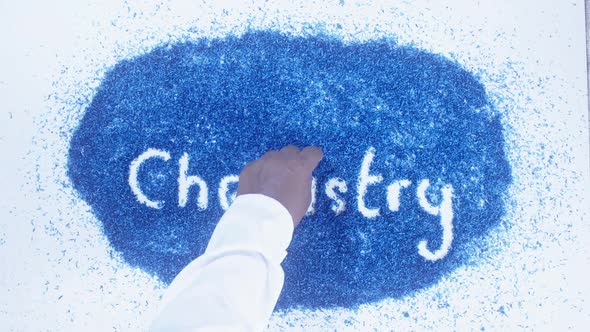 Blue Writing Chemistry