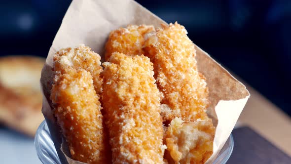 Cheese Sticks  Popular Crispy Appetizer Fast Food alt
