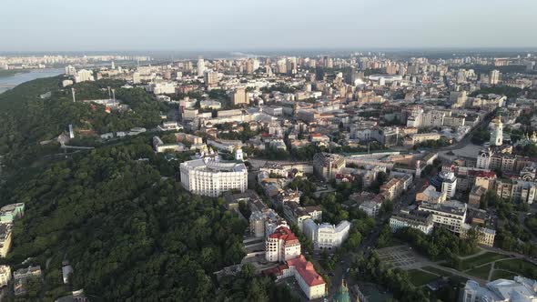 View of Kyiv From Above. Ukraine. Aerial View alt
