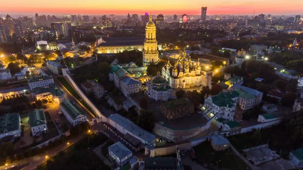Kiev-Pechersk Lavra with Illumination