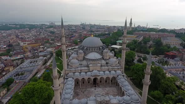 Suleymaniye Mosque And Istanbul Panorama