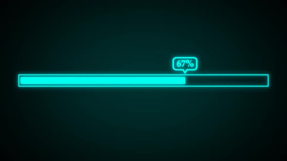 Loading bar progressing animation 100 percent. Loading Bar and Loading Complete. A 262