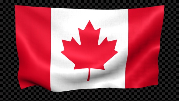 Canada Flag Waving Looped alt