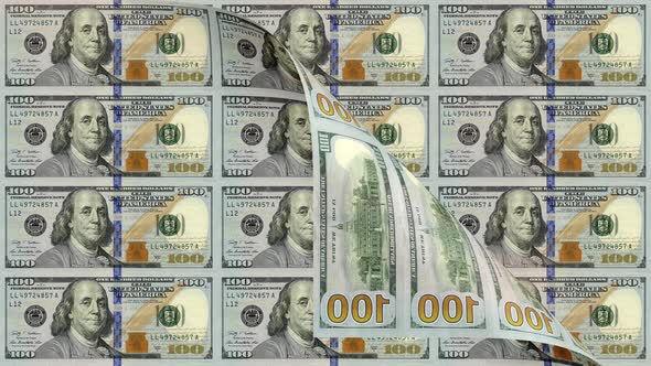 100 Dollars Page turning alt