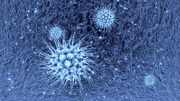 Corona Virus Under microscope by Merlinus74 | VideoHive