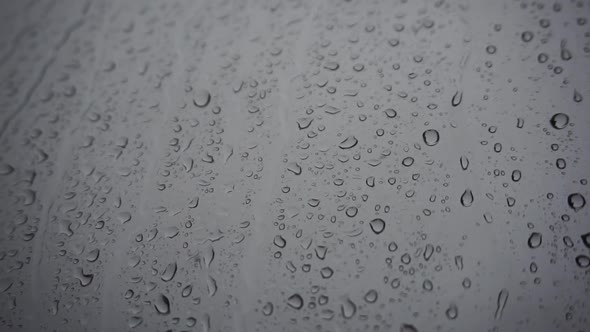 Rain storm on a window alt