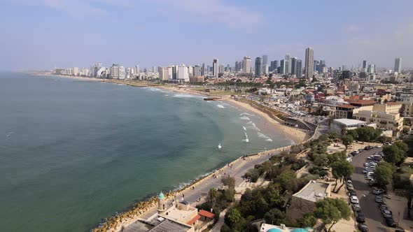 Belltower Jaffa Tel Aviv Israel Aerial View