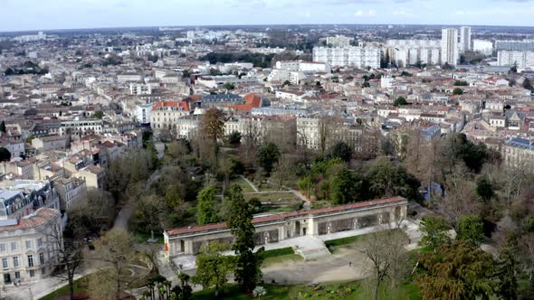 The botanical garden of Bordeaux, France home to a large variety of flora established in 1746, Aeria alt
