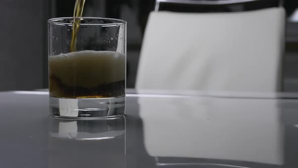 Pour A Glass Of Sweet Effervescent Water, Delicious Sweet Water With Bubbles. alt