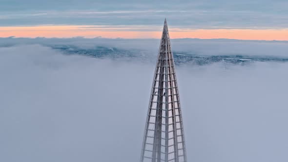 Skyscraper in the Clouds
