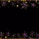 Gold Snowflakes Frame - VideoHive Item for Sale
