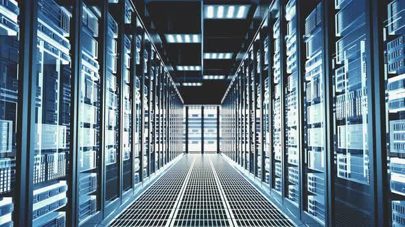 3D Futuristic Abstract Background Motion Graphic for Modern Data Center alt