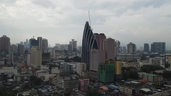 Aerial view of Kuala Lumpur during MCO