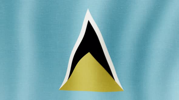 The National Flag of Saint Lucia