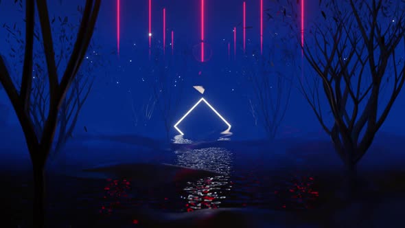 Night Fantasy Tree In Summer Time 01 HD alt