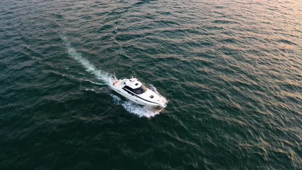 Boat at Sunset Lake Baikal 05 4k