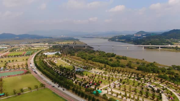 Korea Gyeongsangbuk Do Gumi City Nakdong River Sports Park