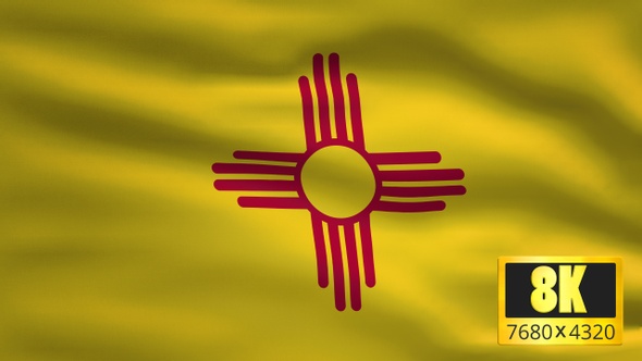 8K New Mexico State Flag Background alt