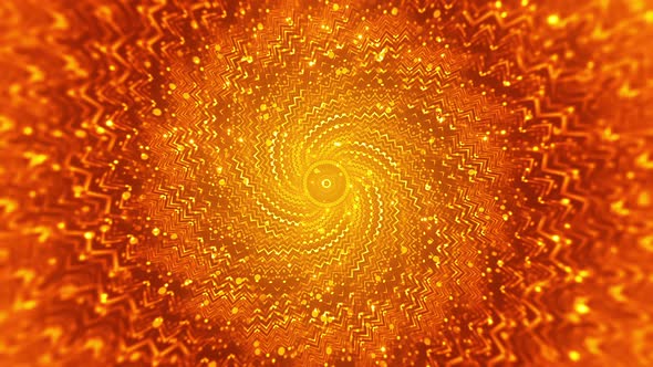 Orange Glowing Spiral
