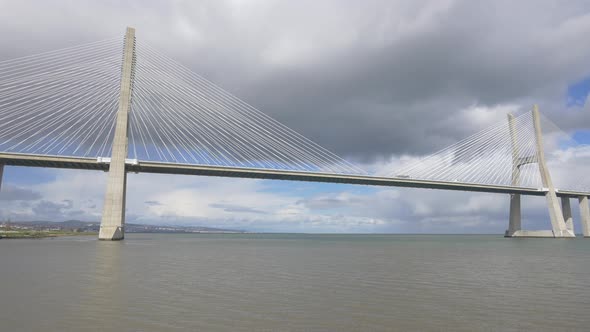 Vasco da Gama Bridge over Tagus River