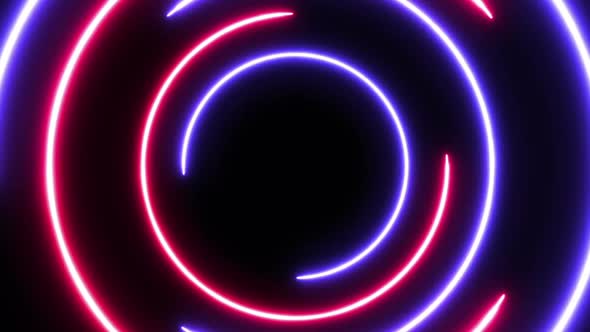 Looped Neon Circles