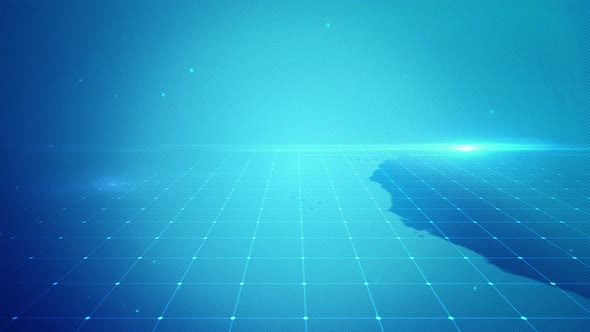 Digital Business News Grid Blue Background alt