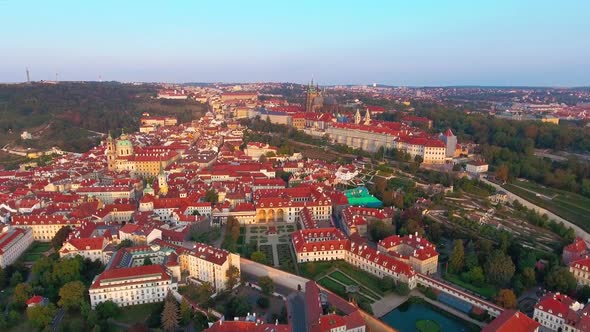Prague Castle, President Residence, Old Red Rooftops