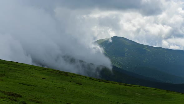  Video Footage Timelapse of Carpathian Mountains