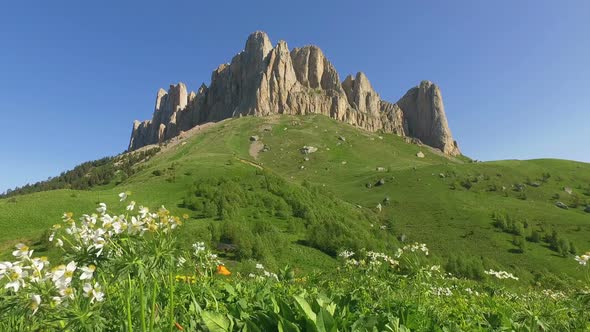 Mountain Big Thach In Caucasus alt