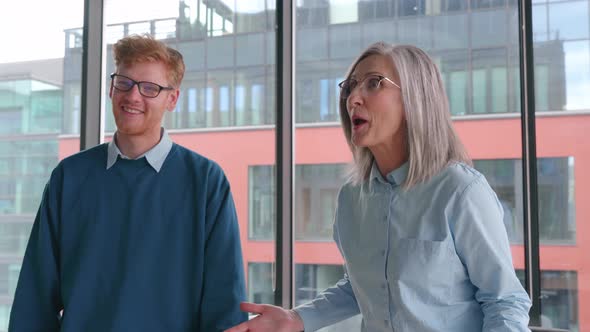 Happy and Excited Creative Group of People Raising Hands Up Giving High Five alt