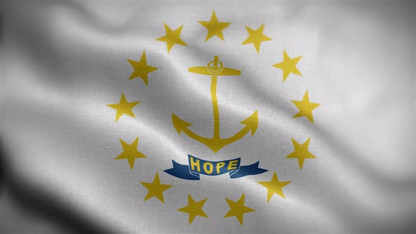 Rhode Island State Flag Front