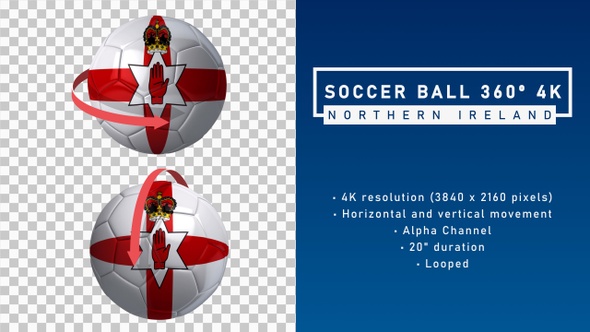 Soccer Ball 360º 4K - Northern Ireland