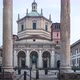 Milan, facade of the basilica of San Lorenzo with people and traffic, Timelapse, 4k - VideoHive Item for Sale