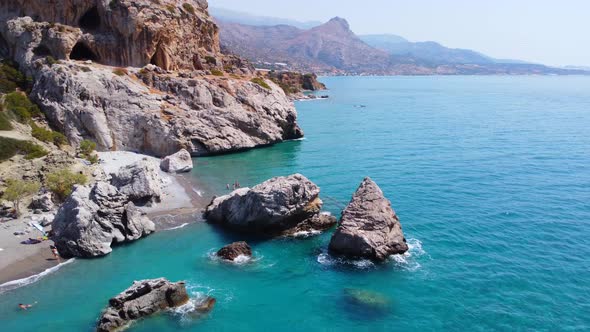 Exotic Island at the South of Crete with the Amazing a Beach Greece alt
