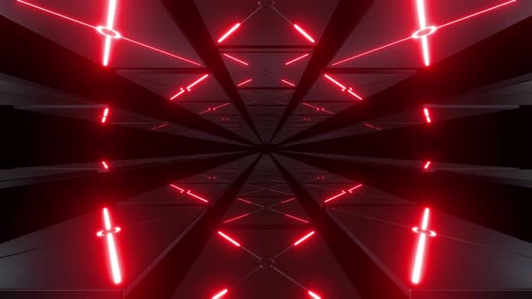 4k Abstract Red Tunnel 1