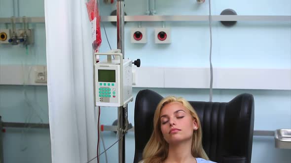 Transfused patient asleep alt