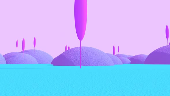 Cartoon sunny meadow alt