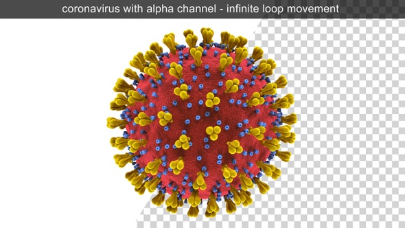 Corona Virus Covid-19 With Alpha Channel