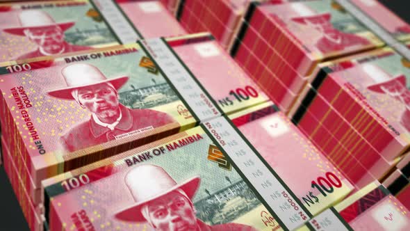 Namibia dollar money banknotes pack seamless loop alt