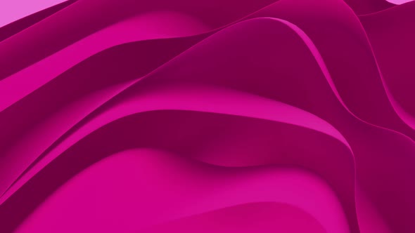 Abstract Wavy Pink Shapes Background
