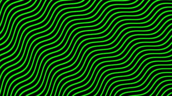 Green color wavy line animated motion background. A 153