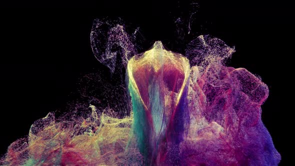 Colorfull Particle Bird alt