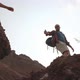 Couple Overcoming Challenge on Hiking Trip - VideoHive Item for Sale