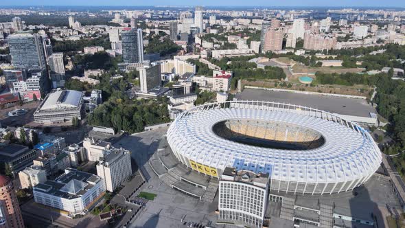 Aerial View of Kyiv By Day. Ukraine alt