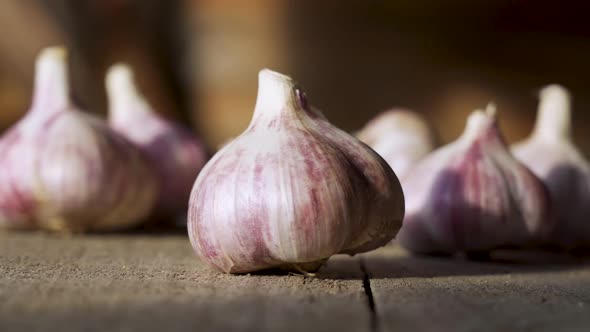 Garlic Bulbs on the Country Table alt